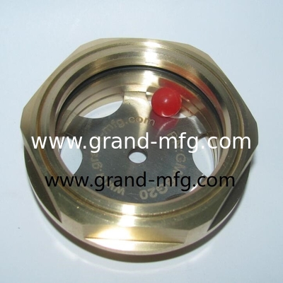 NPT-Draht für Männer 1/2&quot; 3/8&quot; 3/4&quot; 1&quot; 3-D Bull Eye Sight Glas Schwerlast Messing Öl Sight Glas Kuppel Sight Glas