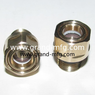 Männliche NPT-Draht 1/2&quot; 3/8&quot; 3/4&quot; 1&quot; 3-D Bullseye Sight Glass Observe Dome Gauge mit klarem Glas Öl Sichtglas GM-HDM27 GM-HDG10 GM-HDN38 GM-HDG12