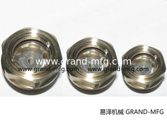 Metrisches Garn M18x1.5 M22x1.5 M26x1.5 M27X1.5 M33X2 M60X2 Kreisflächenglas