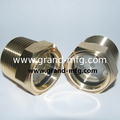 Kuppelförmige Ölsichtglas-Schwerlast-Brass-Flüssigkeitsniveaussichtglasmessgerät NPT1/2" NPT3/8" NPT3/4" NPT1" MNPT THREAD