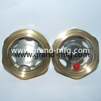 MNPT-Dreh 1/4" 1/2" 3/4" 1" 2" Planetärer Reduktor Getriebe Öl Sichtglas mit gehärtetem Glas 2Mpa Druck OEM ODM