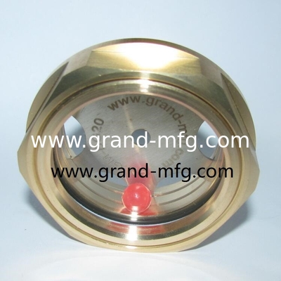 NPT-Faden 1/2&quot; 3/8&quot; 3/4&quot; 1&quot; 3-D BULLSEYE SIGHT GLASS beobachten Kuppel Ölstand Blasensichtglasmessgerät mit klarem Glas