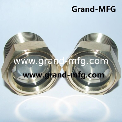 MNPT-Dreh 1/4" 1/2" 3/4" 1" 2" Planetärer Reduktor Getriebe Öl Sichtglas mit gehärtetem Glas 2Mpa Druck OEM ODM