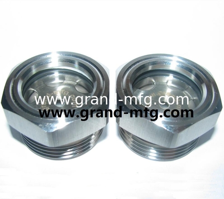BSP-Faden G3/4 INCH G1/2 INCH aus Edelstahl 304 Blasenöl-Glasschrauber ss316 Kuppelöl-Glasschrauber mit Sichtweite GM-HDM20 GM-HDM16 GM-HDG12 GM-HDG10 GM-HDN38