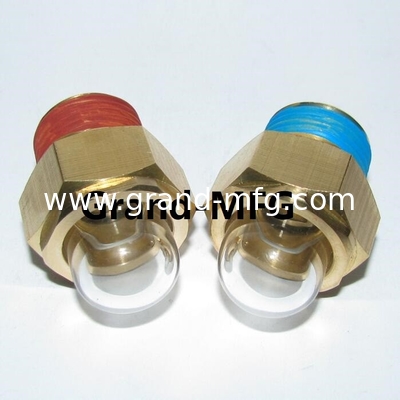 Kuppelförmige Ölsichtglas-Schwerlast-Brass-Flüssigkeitsniveaussichtglasmessgerät NPT1/2" NPT3/8" NPT3/4" NPT1" MNPT THREAD