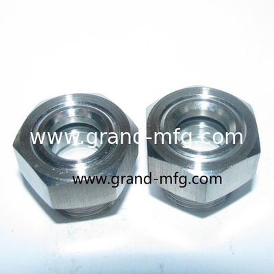 NPT-Dreh 1&quot; 3/4&quot; 1-1/2&quot; V-Typ Rotationsschiefer Vakuumpumpe Edelstahl 316 Öl Sichtglas SUS304 OIL LEVEL SIGHT PORT
