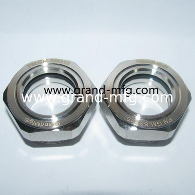 NPT3/4 Inch 1/2 Inch 1 Inch Edelstahl 304 Ölsicht Glasfenster mit Reflektor SS304 Ölstandssicht Port Ölstandsmessgerät GM-SSG10 GM-SSN34 GM-SSN10 GM-SSN20