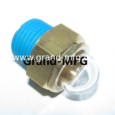 männlicher BSP-Rohrfaden G1/2&quot; 3/8&quot; Vakuumpumpe Ölstandsanzeiger Glas-Anzeiger Öl-Reduktor-Anzeiger Glas-Luftkompressor Anzeiger