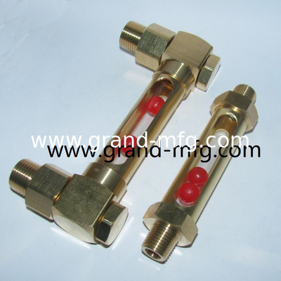 NPT 3/8 INCH Leichtbrass Ölpegelindikator mit Niveauzeichen für Dünnwandbehälter,Ölpegelindikator