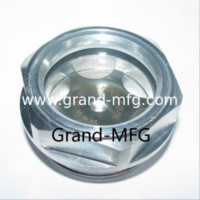 BSP-Dreh G1/2&quot; 3/4&quot; Reduktor Bläser Hex Aluminium Ölstandsanzeiger Sichtglas kundenspezifisch verfügbar
