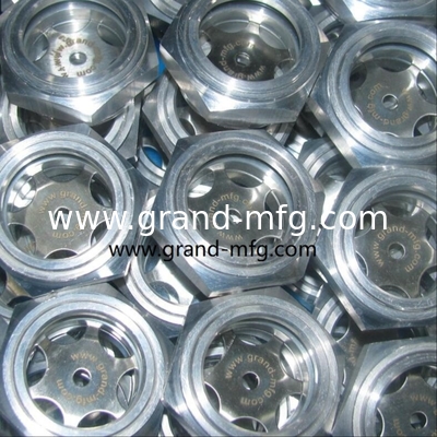 8bar Druck M22x1,5 gefreiter Aluminium-Reduktionskopf Öl Sichtglas, Ölstandsindikator, Flüssigkeitsstandsmessgerät
