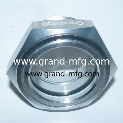 M18X1.5 Schmiersystem für den Aluminiumbläser Ölspiegel Hex-Schraubeinbau Ölspiegelsicht Glas Ölspiegelindikatoren