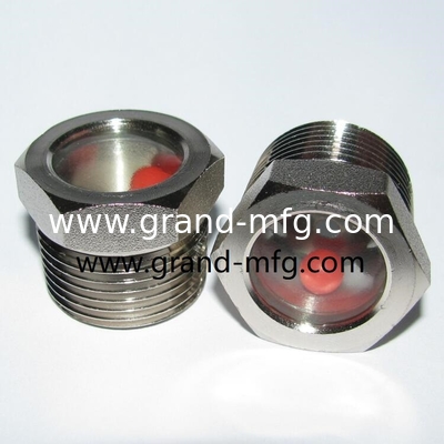 NPT 1 1/2&quot; BITZER Kühlschmelzglas aus Stahl mit Reflektor-Glas