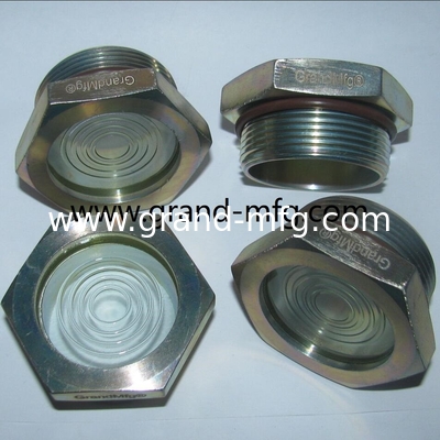 NPT 1 1/2&quot; BITZER Kühlschmelzglas aus Stahl mit Reflektor-Glas
