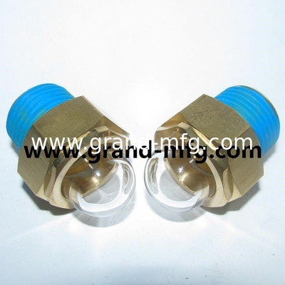männliche NPT-Draht 1/2&quot; 3/8&quot; 3/4&quot; 1&quot; 3-D BULLSEYE SIGHT GLASS beobachten Kuppel-Gauge mit super klarem Glas Ölsichtglas