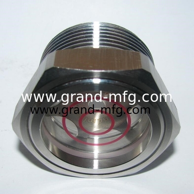 NPT-Faden 3 &quot;-4&quot; Lebensmittel SS304 Flüssigkeitsspiegel Sichtglas mit großem Sichtport SUS304 Sichtglas Ölmessgerät