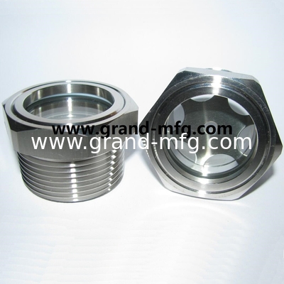 G3/4&quot; G1/2&quot; G1&quot; Edelstahl 304 Ölsichtglasfenster Hex Ölstandssichtglas Ölstandsmessindikatoren