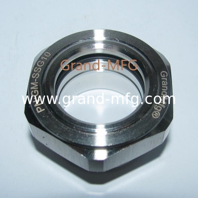 Hochdruck 1500 PSI SIGHT FLOW WINDOW WITH RED BALL 1 1/2 &quot;NPT Ölsicht Glas Flüssigkeitsflusssichtmessgeräte mit roter Kugel