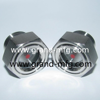 npt Rohrfaden1 1/4 &quot;Vakuumpumpe SS316 Ölstandsanzeige Glas Ölmessgerät Reduktor / Luftkompressor Sichtbrille