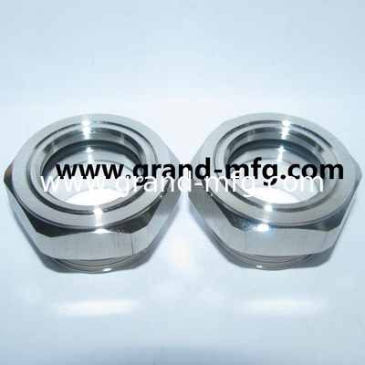 1 Zoll 2 Zoll NPT-Faden 3/4 Zoll Edelstahl Öl Sichtbrille SS304 Ölpegelmessgeräte OEM und ODM Service GM-SSN10