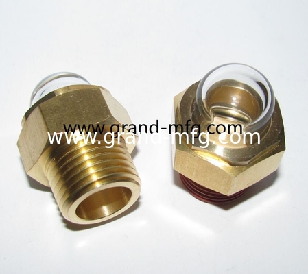 GM-HDG12 BSP G1/2 Gewindefenster in Kuppelform, Kuppelglas, Kuppelglas, Ölglas