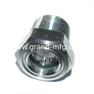 NPT 1/2&quot; SS304 Edelstahl-Schau-Glas-Öl-Schau-Fenster ohne Reflektor für Vakuumpumpen-Luftkompressor-Reduktoren