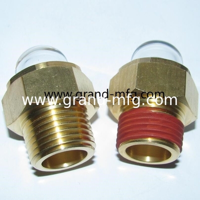 BSP-Dreh 1/2 NPT 3/4 Zoll 1 Zoll 11/4 Zoll 11/2 Zoll 13/4 Zoll 2 Zoll Messing Flüssigsichtsglasstecker Ölstand überprüfen