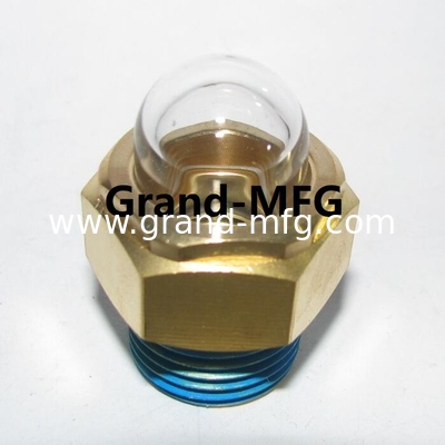 M16X1.5 Hex Top Liquid Dome Öl Ebene Sichtglas Ölfenster Messing Einfügen Peephole für den Kraftstoffbehälter eines Motorrads