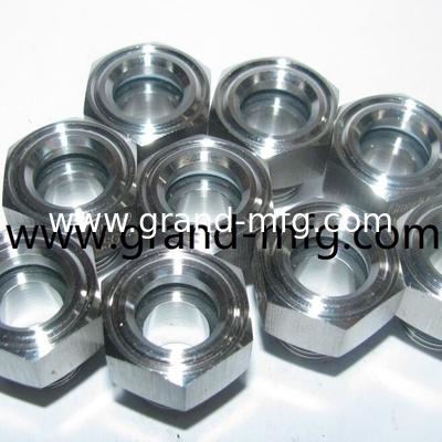 BSP-Faden G3/8&quot; SS304 Sichtglas Öl Sichtfenster für Lab Instant Coffee Chemische Ei Waschpulver Milch Vakuum