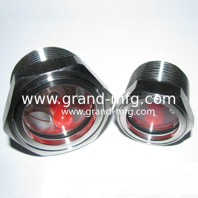NPT1 1/4 Edelstahl SS304 Wasserfluss Flüssigkeitsspiegel Sichtglas OEM-Service Ölspiegel Sichtstecker benutzerdefiniert