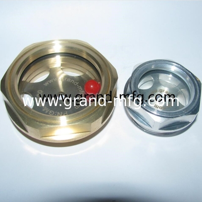 USA männliche NPT-Glas3/8 INCH Messing Kuppel Ölstandsschau Glas Hex-Schraube-in Ölstandsschau Glasfenster mit Gussverschluss Messing Ölstandsschau Glas für Pumpen Getriebe und Kompressoren Messing Material NPT