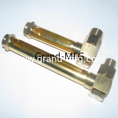 NPT Messing Ölniveausschau Männliche BSP-Draht G1/8 1/4 3/8 1/2 G3/4 1 Zoll mit Quarzglasrohr GM-BG38 GM-BG12