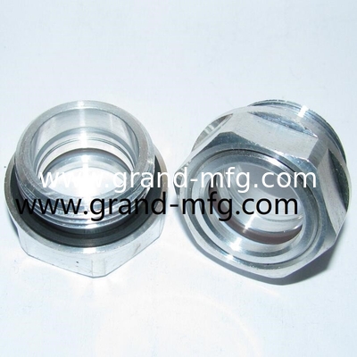M52X2 Aluminium-Ölsichtglas für Bläser-Schmiersystem Hex-Schraub-In Ölstandssichtglas-Glasmessindikatoren Aluminium-Ölstandssichtglas für einen breiten Temperatur- und Druckbereich