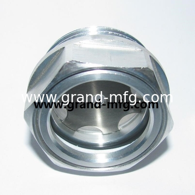M27x1.5 M18X1.5 Aluminium-Anodisierungsfarbsicht Glas Hex-Schraub-in Ölstandssicht Glas Ölstandsmessindikatoren