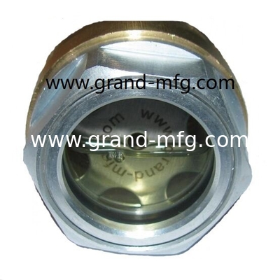 BSP(G-Glas), Metrisches Glas 11/4&quot;11/2&quot;,2&quot;, Aluminium Sichtpegelmessgerät Ölpegel Sichtglas für Pumpenkompressor und Stromübertragung Natürliches Glas Gehärtetes Glas Borosilikatglas