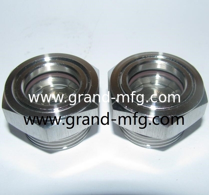 Hochtemperatur Metrisches Garn M42X1.5 M42X2 Edelstahl Stiere Augensichtfenster für die Industrie GM-SSM33 GM-SSM30