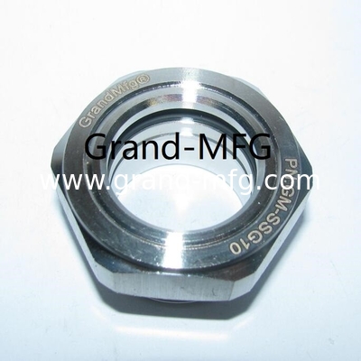 männliche NPT 1 1/4 &quot;Edelstahl 304 Bullen Auge Öl Sichtbrille mit hohem Druck 2 Zoll Edelstahl Flüssigsichtbrille für industrielle Maschinen und Geräte und Anwendungen mit Viton O-Ring