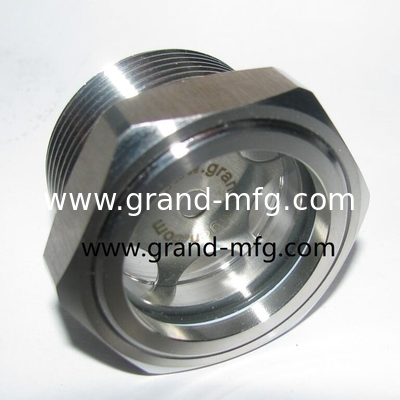 NPT-Faden 2 Zoll Edelstahl Ölsichtglas SS304 Ölstandsmessgerät GM-SSN20 Ölstandssichtglas Lieferant