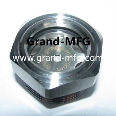 M60x2 aus Edelstahl SS316 SS304 Liquid Oil-Level-Sichtbrillen OEM-Service-Qualität Öl-Sicht-Fensterstecker