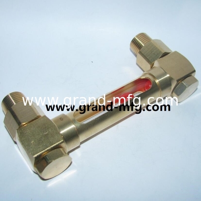 Hex Messing Sichtglas, Geschwindigkeitsminderung Öl Niveau Messgeräte in männlichen NPT, BSP, G Gewinde1/8&quot;,1/4&quot;,3/8&quot;,1/2&quot;3/4&quot;,1&quot; mit Quarzglasrohr
