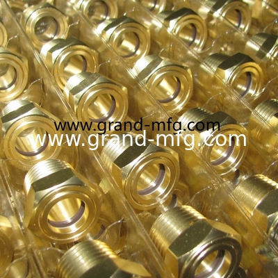 NPT 1/4 Zoll 1/2 Zoll Hydraulikölbehälter Messing Ölstand Sichtglas mit Reflektor ohne Veredelung China GM-BN12 GM-BN38