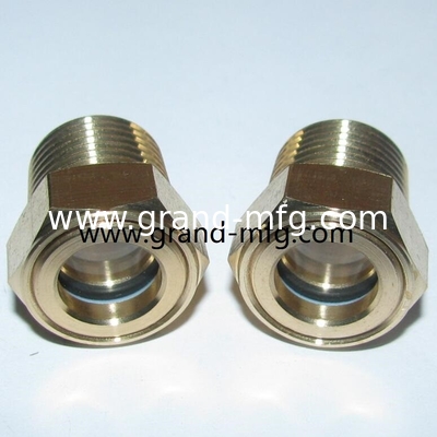 Kuppel Messing Ölglas Sicht NPT 1/2 &quot; 3/4&quot; kundenspezifische verfügbar professionelle Hersteller in China