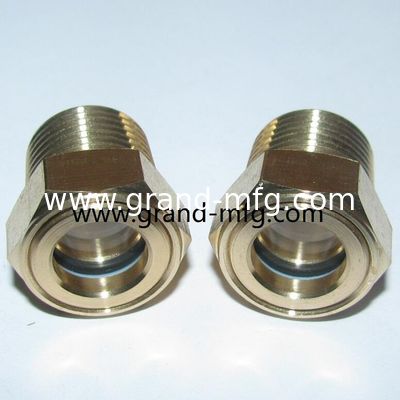 Metrisches Garn M18x1.5 M22x1.5 M26x1.5 M27X1.5 M33X2 M60X2 Kreisflächenglas