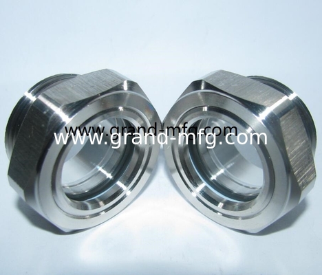 NPT,BSP,G-Faden,Metrischer Faden1/2&quot;,3/4&quot;,1&quot;,2&quot;Edelstahl 304 Ölstandsanzeiger Sichtbrille Edelstahl flüssiges Sichtglas mit Borosilikatglas