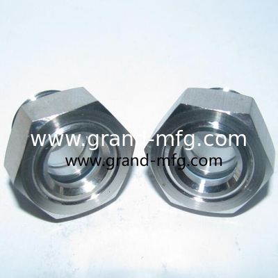 SS304 und SS316 Flüssigsichtsglas aus Edelstahl für Hydraulikreservoirs und -empfänger
