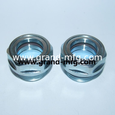 Hexagon Stahl Öl Sichtmesser, Kohlenstoffstahl Ölstand Sichtglas, BSP Ölstand Glas Sicht,1/2 3/4 Zoll kundenspezifisch