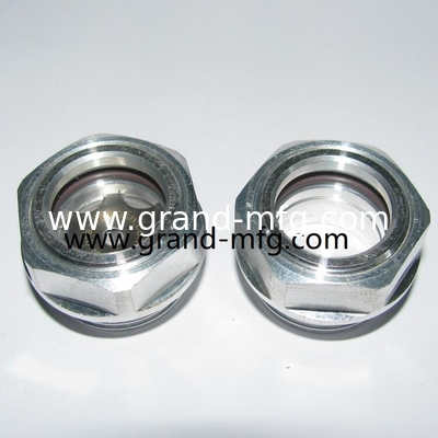männliches BSP-Draht 3/4 Zoll,metrisches Draht M18-Aluminium-Kühlschutzglas mit natürlichem Glas
