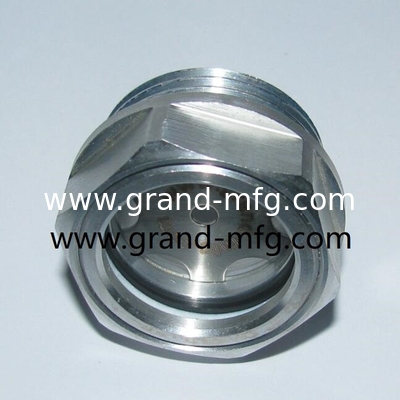 männliches BSP-Draht 3/4 Zoll,metrisches Draht M18-Aluminium-Kühlschutzglas mit natürlichem Glas