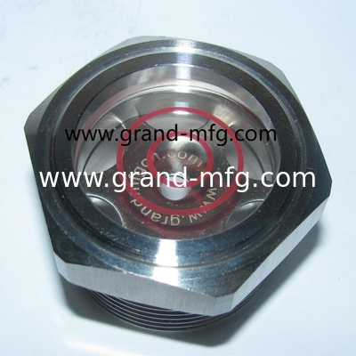 NPT 2&quot; Hochdruck-Ölsichtglas aus Edelstahl SS304 80 bar OEM- und ODM-Service SUS316 Edelstahl Flüssigsichtglas mit Borosilikatglas und Aramiddichtung