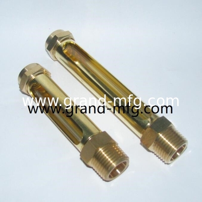 Messung des Ölniveaus aus Messing in männlichem NPT-Dreh BSP G-Dreh1/8 Zoll 1/4 Zoll 3/8 Zoll 1/2 Zoll 3/4 Zoll 1 Zoll mit Quarzglasrohr GM-BN12 GM-BN14 GM-BN38 GM-BG38